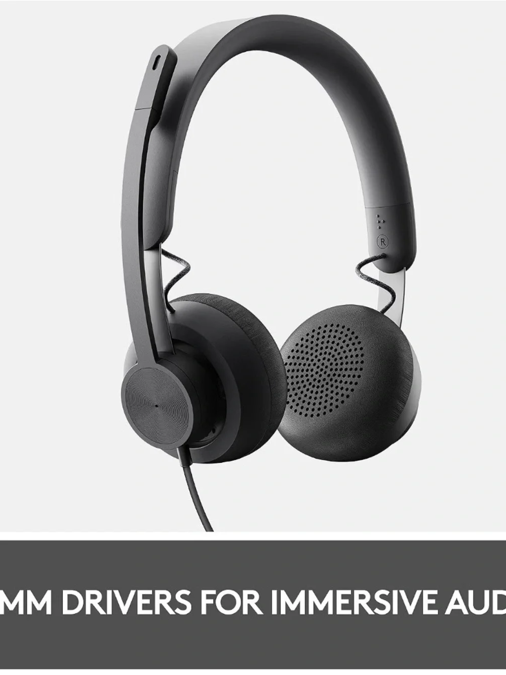 Black Wired On-Ear Headphones with Carry Pouch